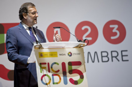 30/11/2015 ParÃ­s, Francia El Presidente del Gobierno, Mariano Rajoy, asiste a la inauguraciÃ³n en Madrid del Foro Internacional de Contenidos Digitales (FICOD 2015). FotografÃ­a: Diego Crespo / Presidencia del Gobierno SecretarÃ­a de Estado de ComunicaciÃ³n