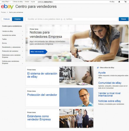 Centro para vendedores eBay