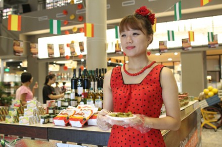 China ofreciendo productos andaluces