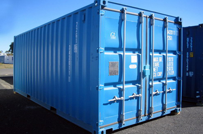 Contenedor en muelle