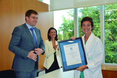 Entrega de certificado de calidad