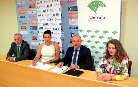 Firma convenio Unicaja- ACEB 2014