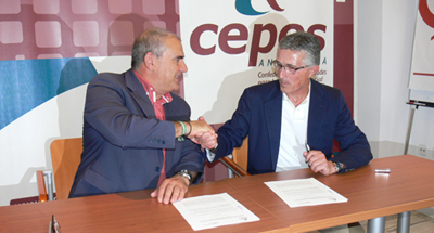 Firma del convenio entre CEPES-A y APS