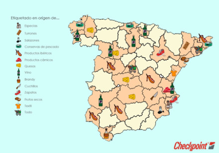 Mapa del etiquetado en origen